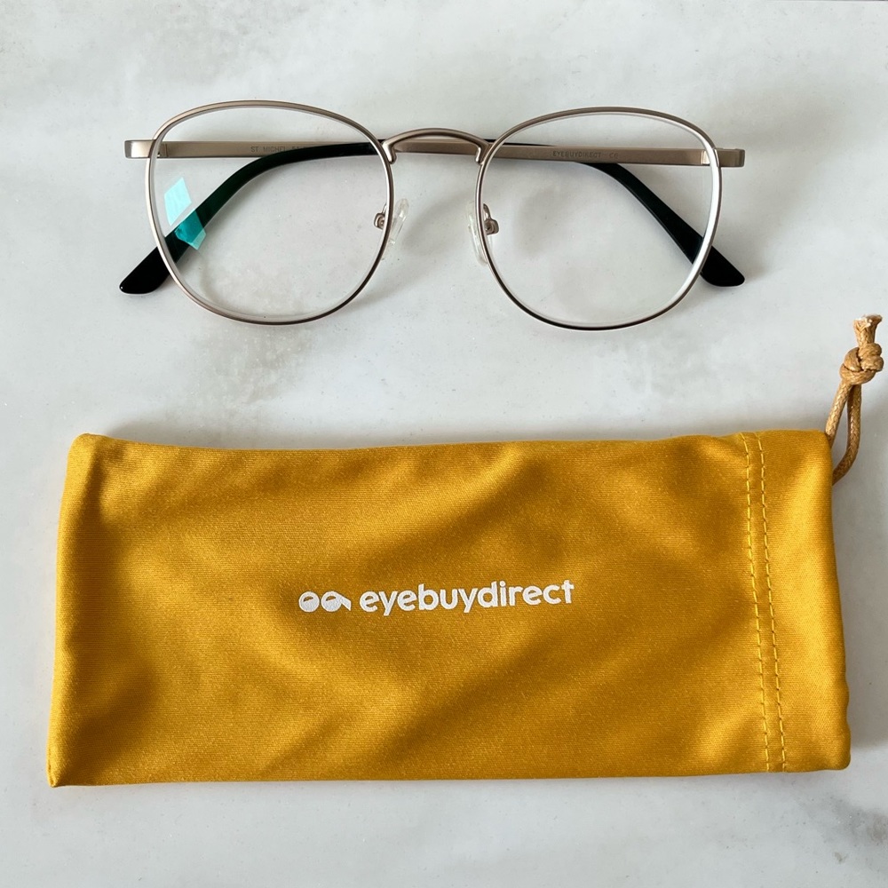Eyebuydirect St.Michel Golden Prescription Eyeglasses